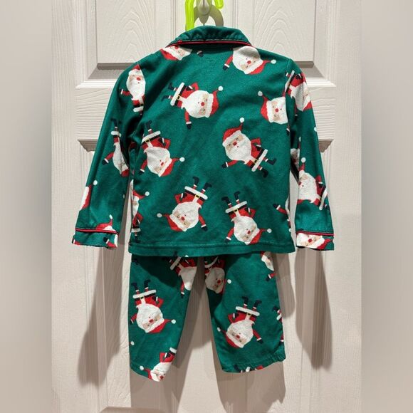 Carters Just One You Boys 3T Christmas Santa 2-Piece Pajama Set - Picture 2 of 3